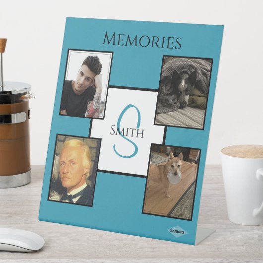 フォトディスプレイ – HAMbyWG – 任意の色のペデスタル記号 台座サイン (インサイチュ)