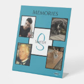 フォトディスプレイ – HAMbyWG – 任意の色のペデスタル記号 台座サイン (正面)