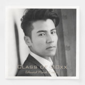 フォトディナーナプキンズ：卒業生B&Wクラス (正面)