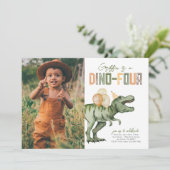 フォトディノフォー誕生日招待状 招待状 (スタンド正面)