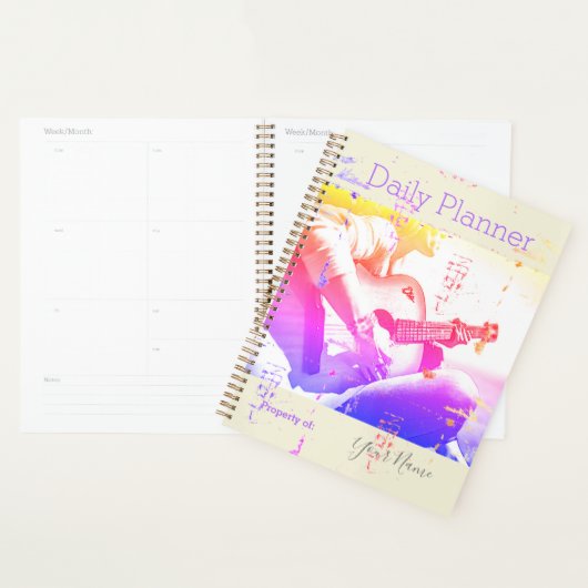 フォトデイリープランナーメスギタープレーヤーHAMbWG プランナー手帳 (ディスプレー)