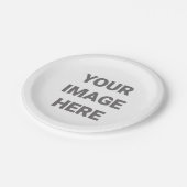 フォトデザインの追加パーティー ペーパープレート (アングル)