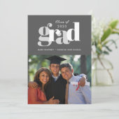 フォトデジタモダンル卒業パーティー招待状 案内状 (スタンド正面)