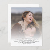 フォトデスティネーションウェディング日程プログラムカード (正面/裏面)