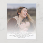 フォトデスティネーションウェディング日程プログラムカード (正面)