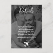 フォトデスティネーションボーディング結婚パス エンクロージャーカード (正面)