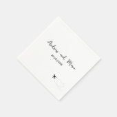 フォトデスティネーションボーディング結婚パス スタンダードカクテルナプキン (角)