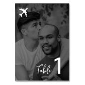 フォトデスティネーションボーディング結婚パス テーブルナンバー (裏面)