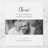 フォトデスティネーションボーディング結婚パス ワインラベル (シングルラベル)