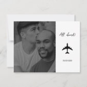 フォトデスティネーションボーディング結婚パス 出欠カード (裏面)