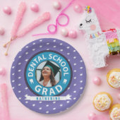 フォトデンタルスクール卒業 ペーパープレート (パーティー)