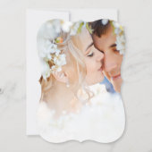 フォトデー最高のエバーコーラルウォーター結婚カラー 招待状 (正面)