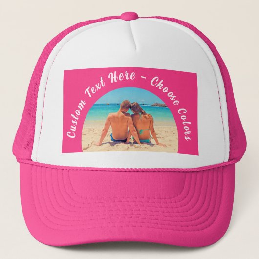 フォトトラックカスタムカーハット(文字とカラー) キャップ (正面)