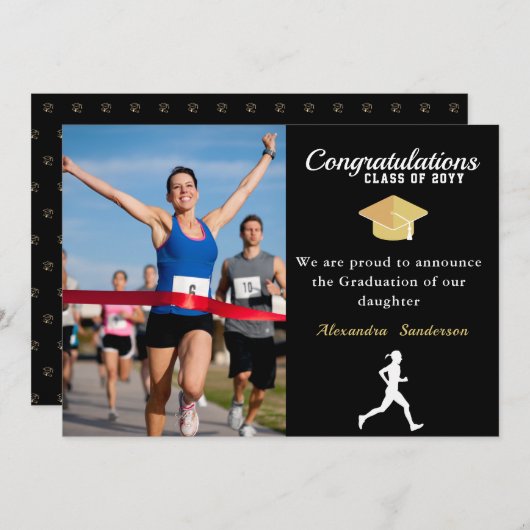 フォトトラックランナー慶應義塾生 案内状 (正面/裏面)