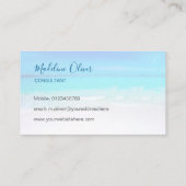 フォトトラベルプロフェッショナル海ビーチシーブルー 名刺 (裏面)