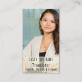 フォトトランスレータの翻訳名刺 名刺 (正面)