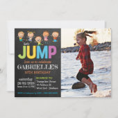 フォトトランポリンパーティの招待状 招待状 (正面)