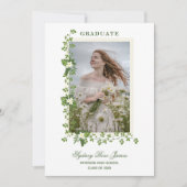 フォトトロピカルブランチ&白い花を卒業 招待状 (正面)