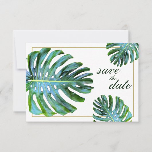 フォトトロピカルリーフ金ゴールドビーチ保存日時 セーブザデート (正面)