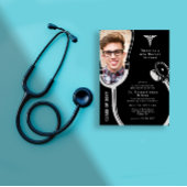 フォトドクパーソナライズされたター卒業招待状 招待状