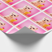 フォトドッグパーソナライズされたギフトラップ ラッピングペーパー (角)