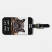 フォトドッグパーソナライズされた最高のパパ ラゲッジタグ (正面横)