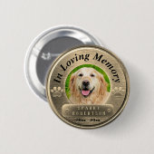 フォトドッグメモリアルを金ゴールドに追加 缶バッジ (正面&裏面)