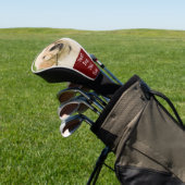 フォトドッグ·パーソナライズされたド最高のッグ·パパ·エバ·レッド·ホワイト ゴルフヘッドカバー (インサイチュ)