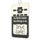 フォトドライクールブのセーフブラックを追加おじさん カーエアーフレッシュナー (左)