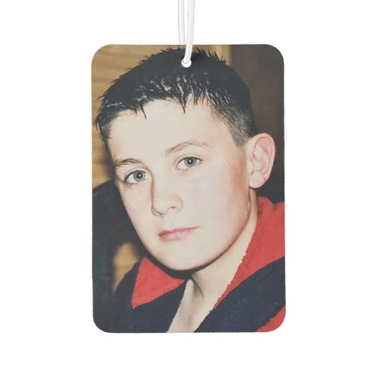 フォトドライクールブのセーフブラックを追加おじさん カーエアーフレッシュナー (裏面)