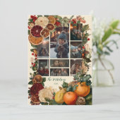 フォトドライ素朴ドオレンジとフルーツクリスマス シーズンカード (スタンド正面)
