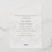 フォトドルフィン実在フォイル結婚式招待状 箔招待状 (裏面)