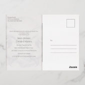 フォトドルフィン結婚式招待状ホイル葉書 箔招待状ポストカード (裏面)