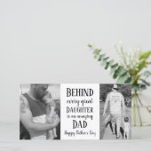 フォトドーター引用文父の日カード (スタンド正面)