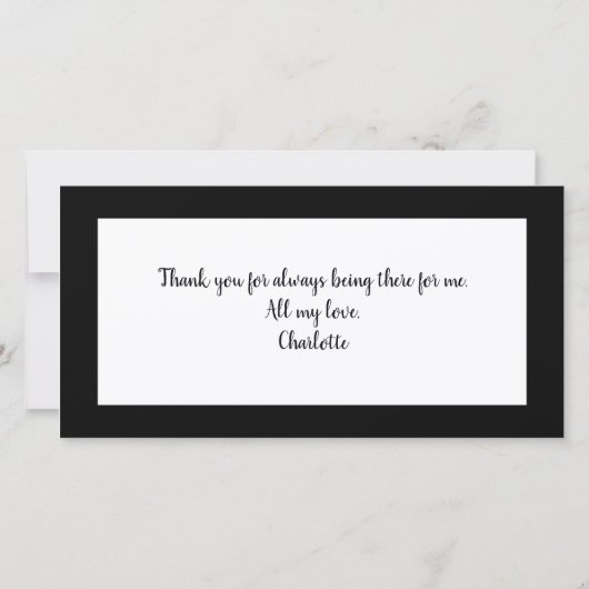 フォトドーター引用文父の日カード (裏面)