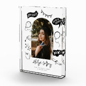 フォトドードルモダン卒業白形記念 フォトブロック (右)