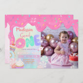 フォトドーナツスイートワン招待状 招待状 (正面/裏面)