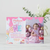 フォトドーナツスイートワン招待状 招待状 (スタンド正面)