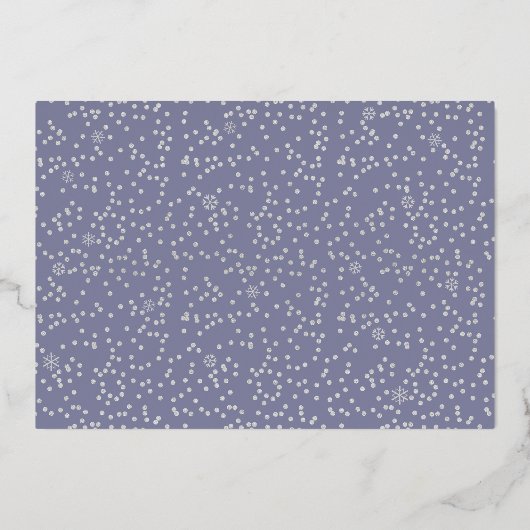 フォトニューイヤー応援スクリプト紙吹雪実在シルバー 箔シーズンカード (裏面)