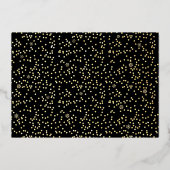 フォトニューイヤー応援モダンスクリプト黒実在金ゴールド 箔シーズンカード (裏面)