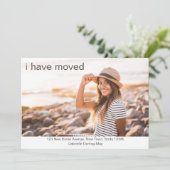 フォトニュートラルカスタムの新しいアドレスを移動した 案内状 (スタンド正面)