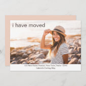 フォトニュートラルカスタムの新しいアドレスを移動した 案内状 (正面/裏面)