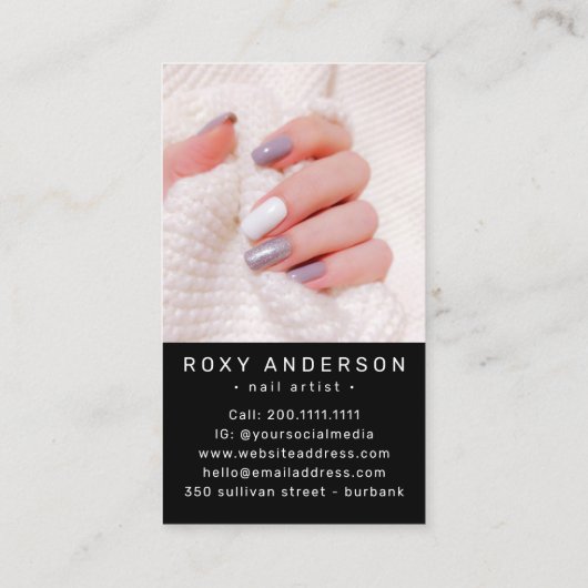 フォトネイルアーティスト技術者 名刺 (裏面)