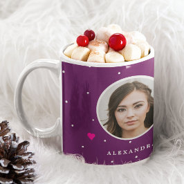 フォトネームのクリスマスパロディ家族 コーヒーマグカップ