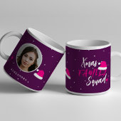 フォトネームのクリスマスパロディ家族 コーヒーマグカップ