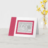 フォトノートカードテンプレート カード (黄色い花)