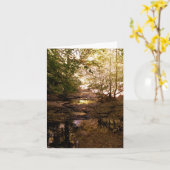 フォトノートカ空白のード – 川 カード (黄色い花)