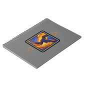 フォトノートパソコンフェニックス、グレーカバースパイラルノート ノートブック (左側)