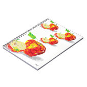 フォトノートブック（80ページB&W）リンゴ ノートブック (左側)