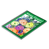 フォトノートブッ保ク緑 ノートブック (左側)